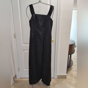 Long black dress with cape